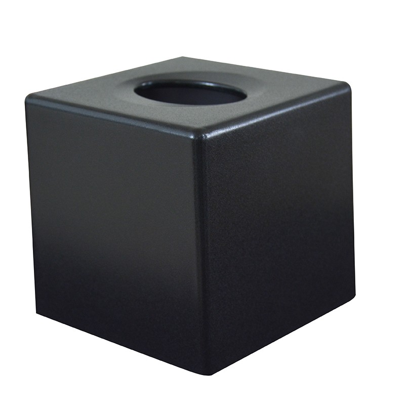 Kwadratowy pojemnik Devon na chusteczki - czarny (opakowanie 6 sztuk) Kod produktu: 12468